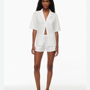 Aritzia Babaton Linen Shirt NWT